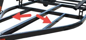 pontoon trailer bracing