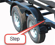 Pontoon Trailer Step Fender