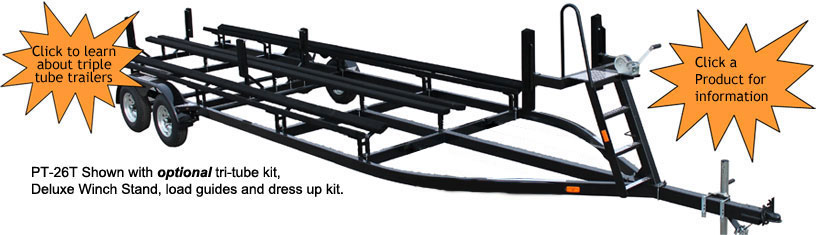 Tandem Axle Pontoon Boat Trailers