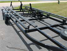 elliptical tube pontoon trailer