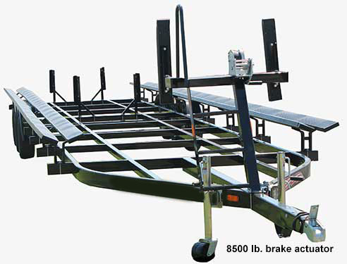 triple axle pontoon boat trailer