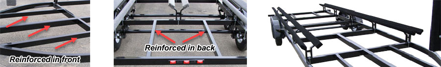 heacy duty pontoon trailer frame