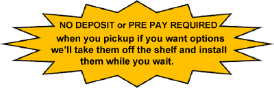 No Deposit or Pre Pay Required